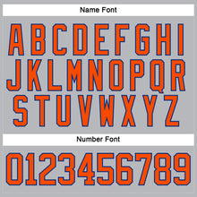 Load image into Gallery viewer, Custom Gray Orange-Royal Hockey Lace Neck Jersey
