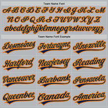 Load image into Gallery viewer, Custom Gray Orange Gold-Navy Authentic Throwback Baseball Jersey
