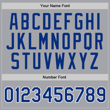Load image into Gallery viewer, Custom Gray Royal-White Authentic Throwback Basketball Jersey
