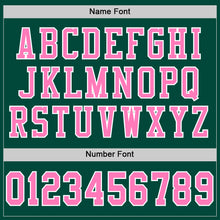 Load image into Gallery viewer, Custom Green Pink-White Mesh Authentic Football Jersey
