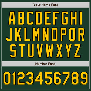 Custom Green Gold-Black Authentic Baseball Jersey