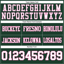 Load image into Gallery viewer, Custom Green White-Pink Authentic Football Jersey
