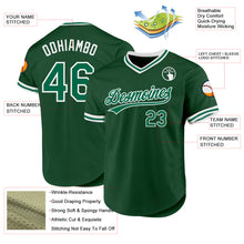 Load image into Gallery viewer, Custom Green Kelly Green-White Authentic Throwback Baseball Jersey
