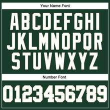 Load image into Gallery viewer, Custom Hunter Green White Cream-Black Authentic Throwback Basketball Jersey
