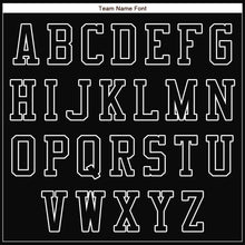 Load image into Gallery viewer, Custom Black Black-White Bomber Full-Snap Varsity Letterman Jacket
