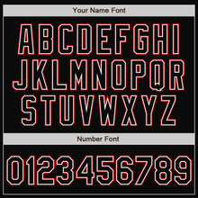 Load image into Gallery viewer, Custom Black White-Red Bomber Full-Snap Varsity Letterman Two Tone Jacket
