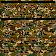 Load image into Gallery viewer, Custom Camo Black-Old Gold Graffiti Drips 3D Pattern Design Bomber Full-Snap Varsity Letterman Salute To Service Jacket
