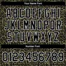 Load image into Gallery viewer, Custom Camo Black-White Leopard Print 3D Pattern Design Bomber Full-Snap Varsity Letterman Salute To Service Jacket
