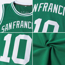 Load image into Gallery viewer, Custom Kelly Green Royal-White Authentic Throwback Basketball Jersey
