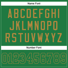 Load image into Gallery viewer, Custom Grass Green Grass Green-Old Gold Mesh Authentic Football Jersey
