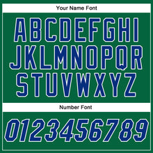 Load image into Gallery viewer, Custom Kelly Green Royal-White Authentic Baseball Jersey
