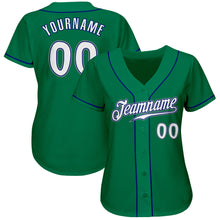 Load image into Gallery viewer, Custom Kelly Green White-Royal Authentic Baseball Jersey
