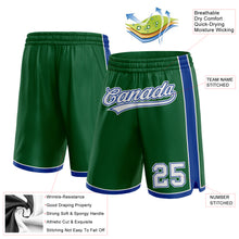 Load image into Gallery viewer, Custom Kelly Green White-Royal Authentic Basketball Shorts
