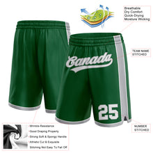 Load image into Gallery viewer, Custom Kelly Green White-Gray Authentic Basketball Shorts
