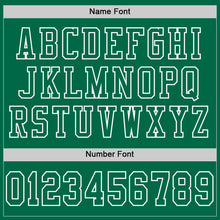 Load image into Gallery viewer, Custom Kelly Green White Mesh Authentic Football Jersey
