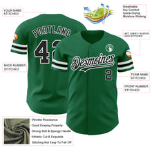 Load image into Gallery viewer, Custom Kelly Green Black-White Authentic Baseball Jersey
