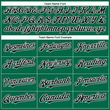 Load image into Gallery viewer, Custom Kelly Green Black-White Authentic Baseball Jersey
