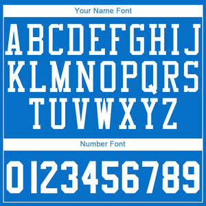 Custom Blue White Round Neck Suit Basketball Jersey