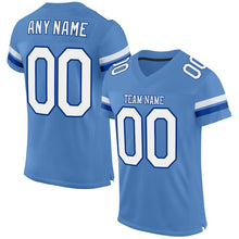 Load image into Gallery viewer, Custom Powder Blue White-Royal Mesh Authentic Football Jersey

