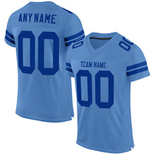Load image into Gallery viewer, Custom Powder Blue Royal Mesh Authentic Football Jersey
