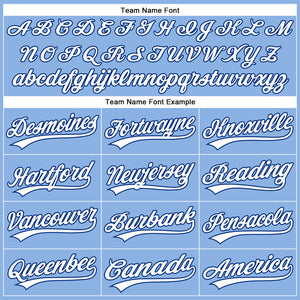 Custom Light Blue White Pinstripe Royal Authentic Baseball Jersey