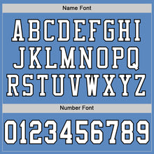 Load image into Gallery viewer, Custom Light Blue White-Black Mesh Authentic Football Jersey
