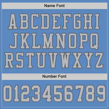 Load image into Gallery viewer, Custom Light Blue Gray-Steel Gray Mesh Authentic Football Jersey
