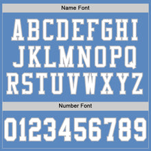 Load image into Gallery viewer, Custom Light Blue White-Gray Mesh Authentic Football Jersey

