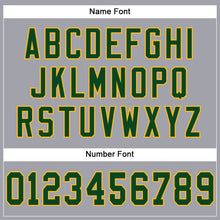 Load image into Gallery viewer, Custom Light Gray Green-Gold Mesh Authentic Football Jersey
