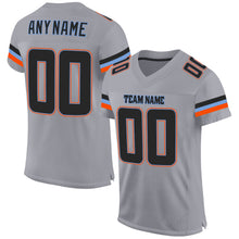 Load image into Gallery viewer, Custom Light Gray Black-Powder Blue Mesh Authentic Football Jersey
