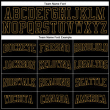 Load image into Gallery viewer, Custom Black Black-Old Gold Long Sleeve Performance T-Shirt
