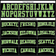 Load image into Gallery viewer, Custom Black Neon Green-White Long Sleeve Performance T-Shirt
