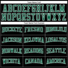 Load image into Gallery viewer, Custom Black Kelly Green-White Long Sleeve Performance T-Shirt
