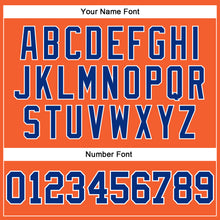 Load image into Gallery viewer, Custom Orange Royal-White Long Sleeve Performance T-Shirt
