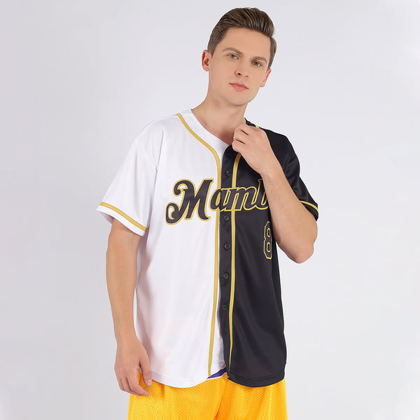 Custom Baseball Jersey Brown White-Gold Authentic Men's Size:3XL