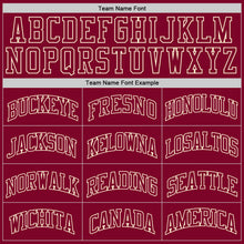 Load image into Gallery viewer, Custom Maroon Maroon-Cream Authentic Throwback Basketball Jersey
