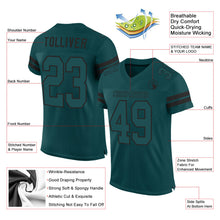 Load image into Gallery viewer, Custom Midnight Green Midnight Green-Black Mesh Authentic Football Jersey

