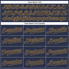 Load image into Gallery viewer, Custom Navy Navy-Old Gold Authentic Baseball Jersey
