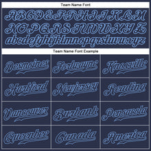 Load image into Gallery viewer, Custom Navy Navy-Light Blue Authentic Baseball Jersey

