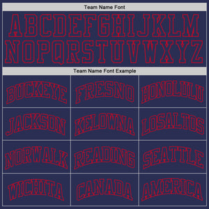 Custom Navy Navy-Red Authentic Throwback Basketball Jersey
