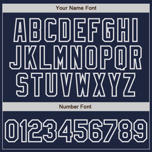 Load image into Gallery viewer, Custom Navy Navy-Gray Authentic Baseball Jersey
