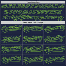 Load image into Gallery viewer, Custom Navy Navy-Neon Green Authentic Baseball Jersey
