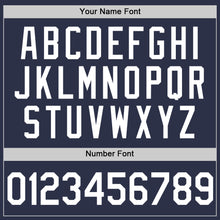 Load image into Gallery viewer, Custom Navy White Authentic Throwback Baseball Jersey
