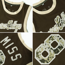 Load image into Gallery viewer, Custom Olive White-Red Authentic Throwback Salute To Service Basketball Jersey
