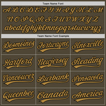 Load image into Gallery viewer, Custom Olive Black-Old Gold Authentic Salute To Service Baseball Jersey
