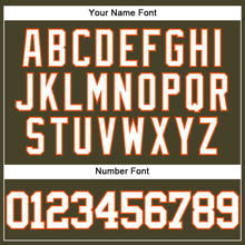 Load image into Gallery viewer, Custom Olive White-Orange Authentic Salute To Service Baseball Jersey
