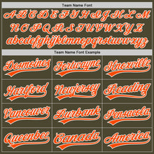 Load image into Gallery viewer, Custom Olive Orange-White Authentic Throwback Salute To Service Baseball Jersey
