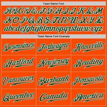 Load image into Gallery viewer, Custom Orange Green-White Authentic Baseball Jersey
