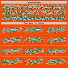 Load image into Gallery viewer, Custom Orange Kelly Green-White Authentic Baseball Jersey
