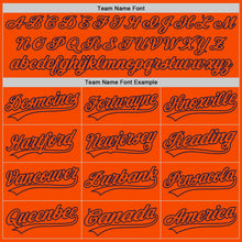 Load image into Gallery viewer, Custom Orange Orange-Navy Authentic Baseball Jersey
